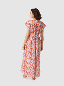 Women's Pure cotton Night Gown Sleepwear Printed Maxi Nighty-1314FL